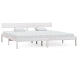 Furnova Posteljni okvir bel iz trdne borovine 200x200 cm, (21939596) | Shoptok.si