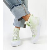 Gemre Light green high-top canvas sneakers Raissa | Shoptok.si