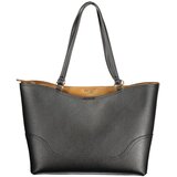  ženska shopping torba za rame 35x27x14 cm crna sa smeđim detaljima Cijene