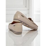 Resti Beige Kallista Women's Loafers - Premium Suede Ecological Leather | ePonuda.com