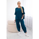 Kesi Włoski Cotton set blouse + trousers nautical | Shoptok.si