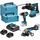 Makita DLX3195JX1 Set alata s baterijom, ukljucujuci 2 x 5,0 Ah baterije i brzi punjac | shoptok.hr