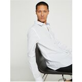 Koton shirt - white - slim fit Cene