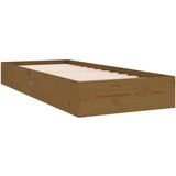  Posteljni okvir medeno rjav iz trdnega lesa 75x190 cm 2FT6, (20684863) | Shoptok.si