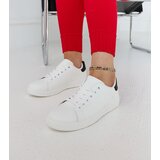 Gemre White platform sneakers Birikti with a black detail | Shoptok.si