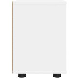  Nočna omarica s predalom Bela 30,5 x 30 x 43 cm Konstruiran les, (5000093127) | Shoptok.si