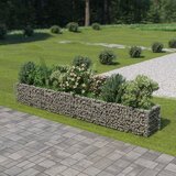 vidaXL Gabionska sadilica od pocinčanog čelika 360 x 50 x 50 cm Cijene