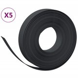  Vrtne ivice 5 kom crne 10 m 10 cm od polietilena | shoptok.hr
