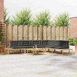  7 kom. Set vanjskih sofa Poliester Bijela | shoptok.hr