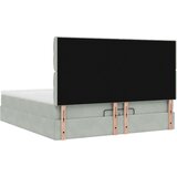 vidaXL okvir kreveta s madracima svijetlosivi 200x200cm baršunasti | shoptok.hr