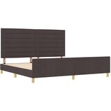  Krevet Tamnosmeđi 200x200 cm Tkanina | shoptok.hr