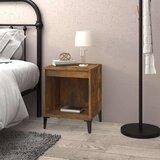  Noćni ormarić boja dimljenog hrasta 40x35x50 cm | shoptok.hr
