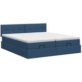  Podesivi krevet s madracem s uzglavljem 2 kom. Plava Tkanina - Plava 180 x 200 cm Prošiveno gumbima | shoptok.hr