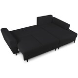 Cosmopolitan Design Crna sklopiva/s prostorom za odlaganje kutna garnitura od bouclé tkanine (s desnim kutom/s ležaljkom) Kyoto – | shoptok.hr