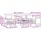  Set vanjskih sofa 7 kom. Prirodna i antracit | shoptok.hr