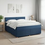  Boxspring krevet s madracem Plava 180 x 200 cm Tkanina | shoptok.hr