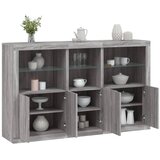  Komoda s LED svjetlima boja sivog hrasta 162x37x100 cm | shoptok.hr