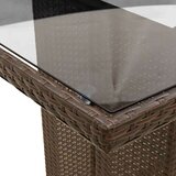 vidaXL 9-dijelni vrtni bistro set od poliratana s jastucima smeđi | shoptok.hr