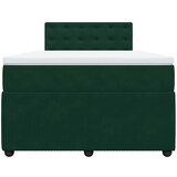  box spring s madracem tamnozeleni 120x190 cm baršunasti | shoptok.hr