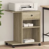 vidaXL Stalak za pisač s kotačima boja hrasta sonome 60 x 40 x 68,5 cm | shoptok.hr