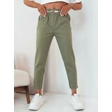 DStreet Women's fabric trousers ERLON, green cene