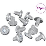  Zaključni vijci 12 pcs Srebrno M4 x 5 mm Željezo | shoptok.hr