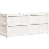 Maison Chic Vrtno korito - Greda - Cvetlični Lonec belo 150x50x70 cm trdna borovina, (21790429) Cene