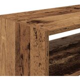 vidaXL Regal za čevlje 2 kosa zložljiva starinski les 60x30x30,5 cm | Shoptok.si