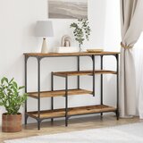 vidaXL Stol za konzolu Staro drvo Metal, Drvo Srednji Izdržljiv | shoptok.hr