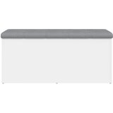  Klupa za pohranu bijela 102 x 42 x 45 cm od konstruiranog drva | shoptok.hr