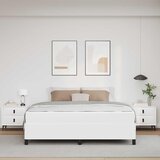  Krevetna konstrukcija s madracem Bijelo 180 x 200 cm tkanina | shoptok.hr