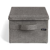 Bigso Siva tekstilna kutija za pohranu s poklopcem 27x36x19 cm Soft Storage Small – Cijene