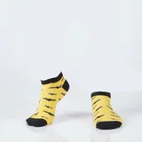 FASARDI Men's yellow short socks with bats