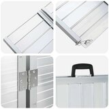  Ramp za invalidska kolica Srebrno 62 x 73 x 5 cm Aluminij | shoptok.hr