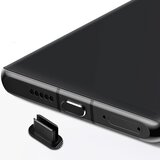 Cadorabo zaščitni pokrovček, združljiv z usb c v črni barki za zaščito pred prahom za polnjenje vrat proti prahu, (20622017) Cene
