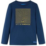  Dječja majica dugih rukava modra 128 | shoptok.hr