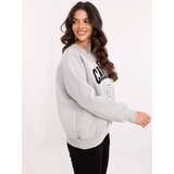 My Red Lips Sweatshirt-EM-BL-857-1.92P-light gray | Shoptok.si