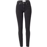 Calvin Klein Jeans Kavbojke 'MID RISE SKINNY' črn denim