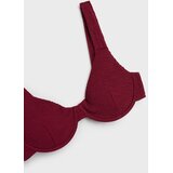 Sinsay Jednobojni gornji dio bikinija s obrubom u stilu školjke | shoptok.hr