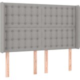  Krevet s oprugama i madracem svjetlosivi 140x190 cm od tkanine | shoptok.hr