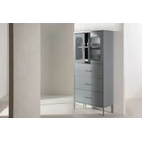 Venture Home vitrina La Paz 35 × 160 × 70 cm, svijetlosiva | shoptok.hr