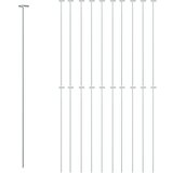 vidaXL Oporni stebri za vrtne rastline 20 kosov zeleni 91 cm jeklo | Shoptok.si
