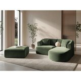 Cosmopolitan Design Zelena baršunasti kutna garnitura (s desnim kutom/s ležaljkom) Campi – | shoptok.hr