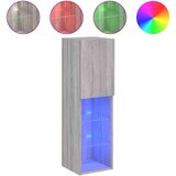 vidaXL TV ormarići s LED svjetlima 2 kom boja hrasta 30 5x30x102 cm | shoptok.hr