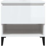 vidaXL bočni stolići 2 kom sjajni bijeli 50x46x50 cm konstruirano drvo | shoptok.hr