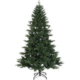  Umjetno božićno drvce s nogom 210 cm PVC i metal Zelena - 210 cm bez LED svjetala | shoptok.hr