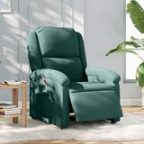 Maison Chic Električni naslanjač - Relax naslanjač temno zelen žamet, (22061559) | Shoptok.si
