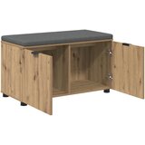  Klupa za cipele s jastučićem Hrast artisan 80 x 38 x 46 cm | shoptok.hr