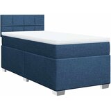  Krevet s oprugama i madracem plavi 80x200 cm od tkanine | shoptok.hr