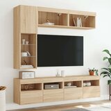  7-dijelni set zidnih TV ormarića LED boja hrasta sonome | shoptok.hr